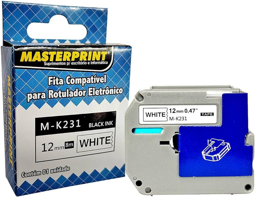Fita Rotuladora Brother M-K231