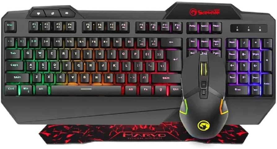 Kit Gamer Teclado Mouse Mousepad Scorpion CM306