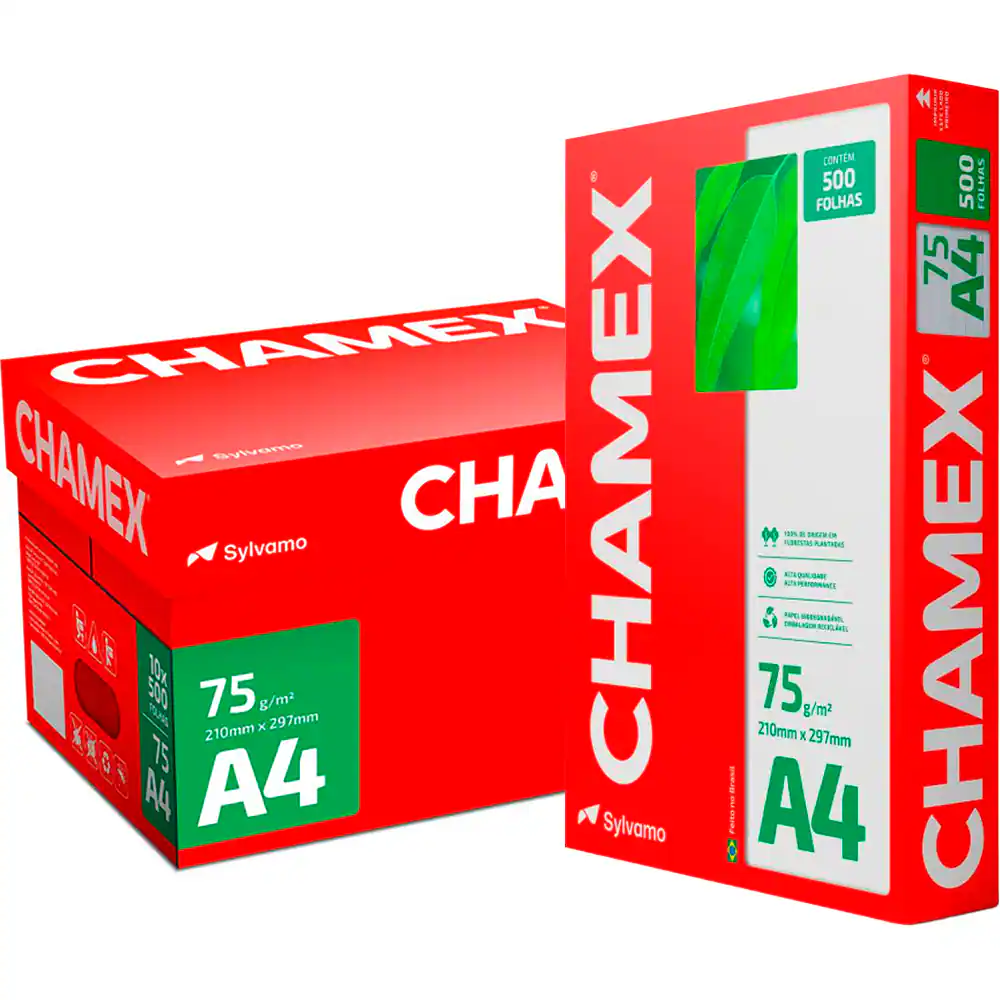 Resma de Papel A4 Chamex 500 Folhas