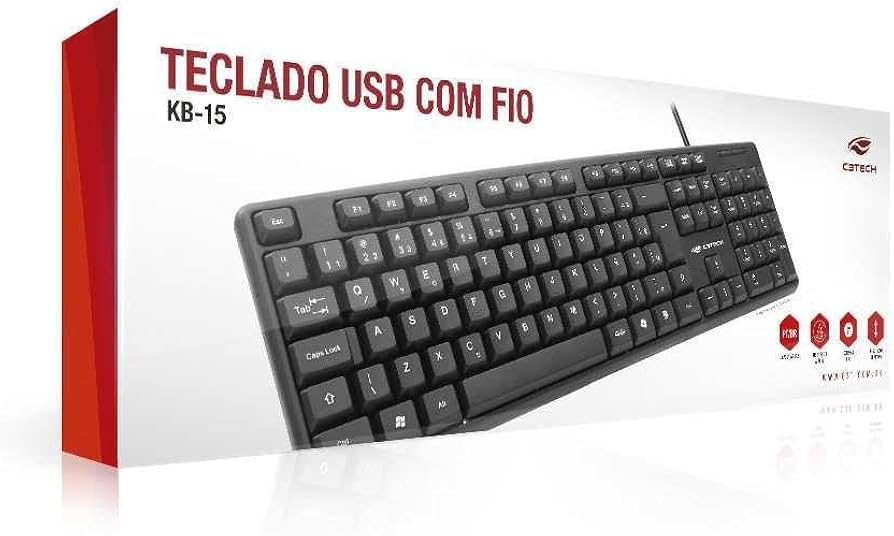 Teclado USB C3 Tech KB-15